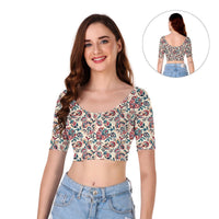Readymade Printed Blouse | Stretchable