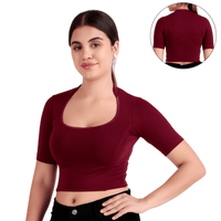Readymade Blouse | Deep Collar Neck