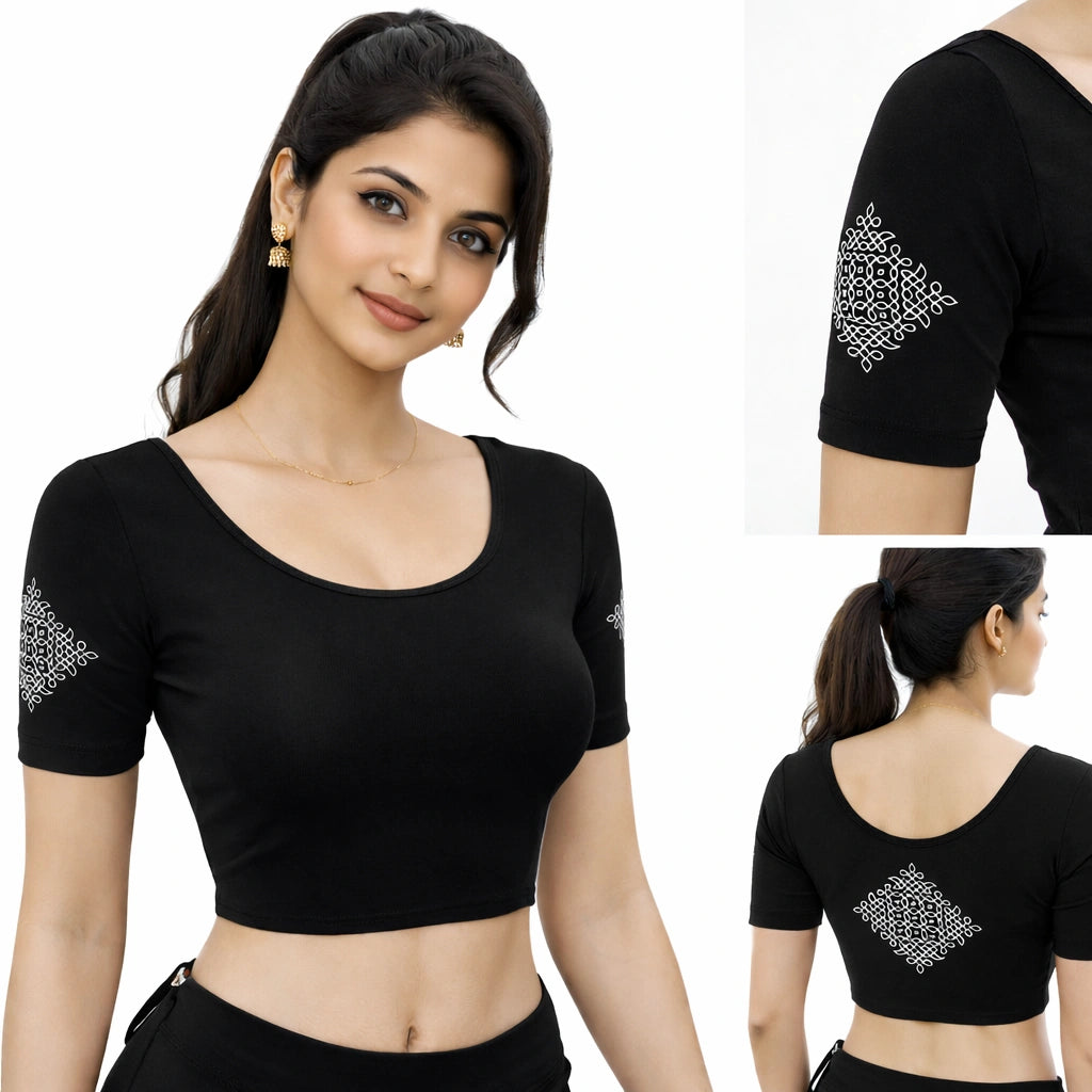 Readymade blouse with back print