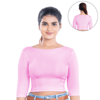 Shimmer Boat Neck Blouse Long Sleeve