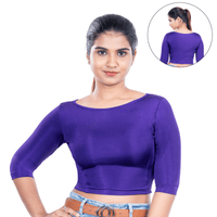 Shimmer Boat Neck Blouse Long Sleeve