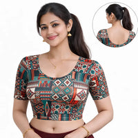 Readymade Printed Blouse | Stretchable