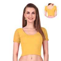 Trendy Stretchable Net Blouse Design