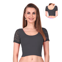 Trendy Stretchable Net Blouse Design