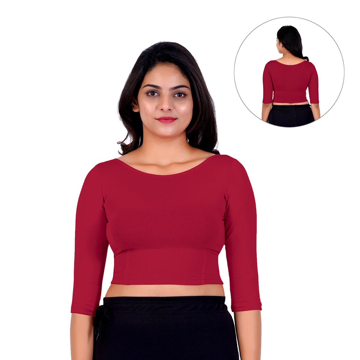 Women's Boat Neck Long Sleeve blouse in Cotton: Latest Designs
