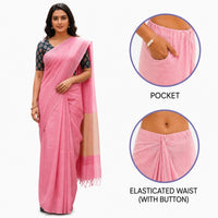 Readymade Cotton Saree – One Minute Ready to Wear with Pocket