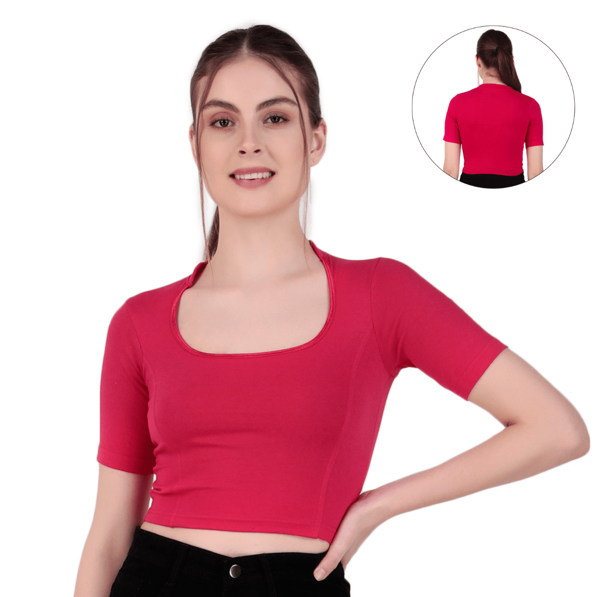 Readymade Blouse | Deep Collar Neck