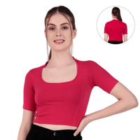 Readymade Blouse | Deep Collar Neck