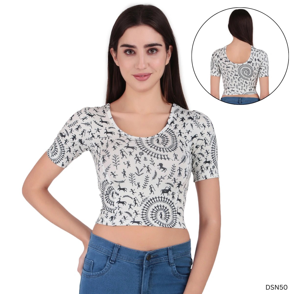 Readymade Printed Blouse | Stretchable | PrintVerse Vol.2