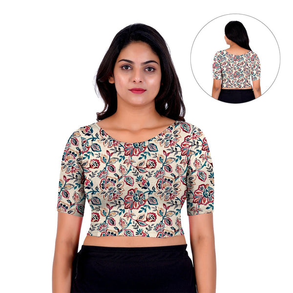 Printed Boat Neck Blouses