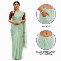 Readymade Cotton Saree – One Minute Ready to Wear with Pocket