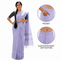 Readymade Cotton Saree – One Minute Ready to Wear with Pocket