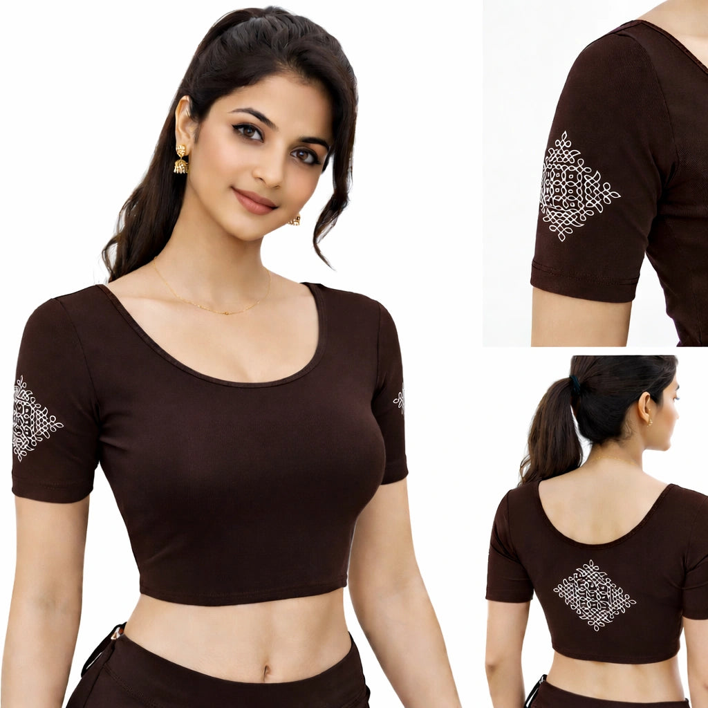 Readymade blouse with back print