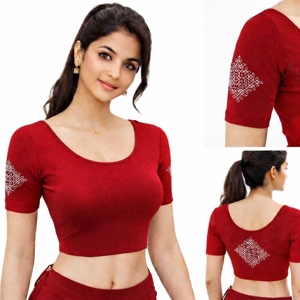 Readymade blouse with back print