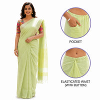 Readymade Cotton Saree – One Minute Ready to Wear with Pocket