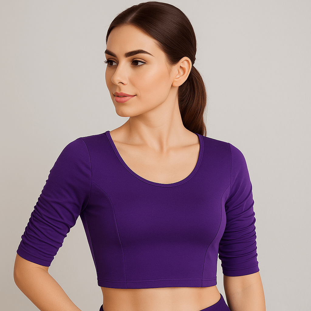Readymade Blouse with Wrinkled Sleeve
