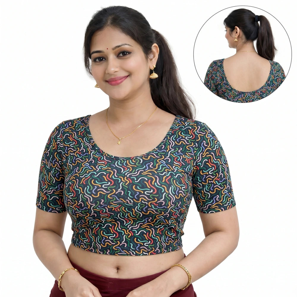 Readymade Printed Blouse | Stretchable | PrintVerse Vol.2