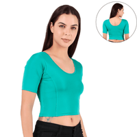एलिगेंट लुक के लिए स्ट्रेचेबल सिल्क साड़ी ब्लाउज