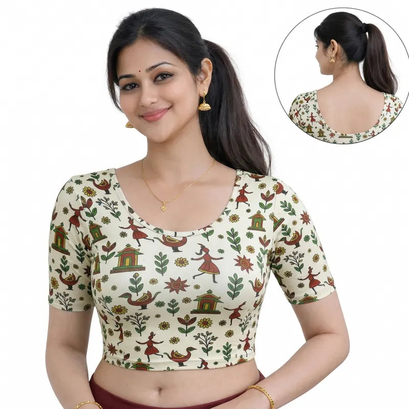 Readymade Printed Blouse | Stretchable | PrintVerse Vol.2