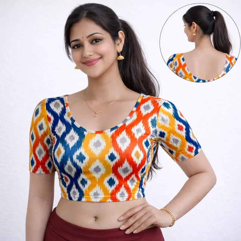 Readymade Printed Blouse | Stretchable