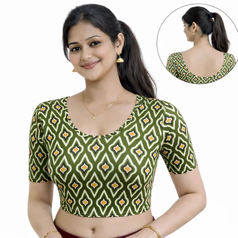 Readymade Printed Blouse | Stretchable