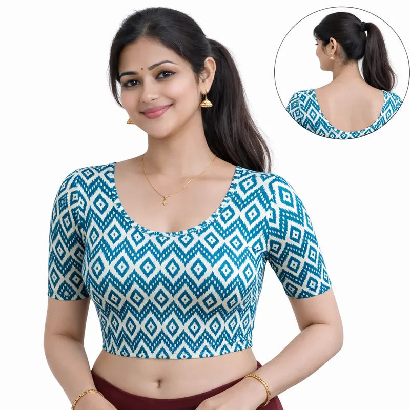 Readymade Printed Blouse | Stretchable