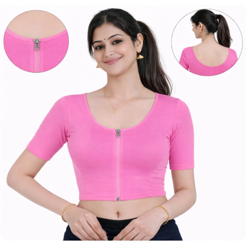 Readymade Zipper Blouse | Stretchable
