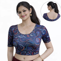 Readymade Printed Blouse | Stretchable