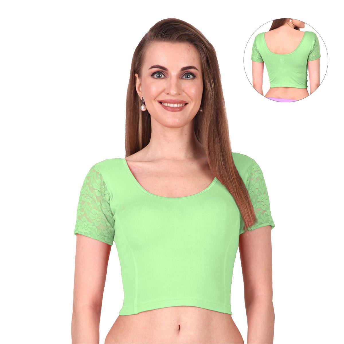 Trendy Stretchable Net Blouse Design