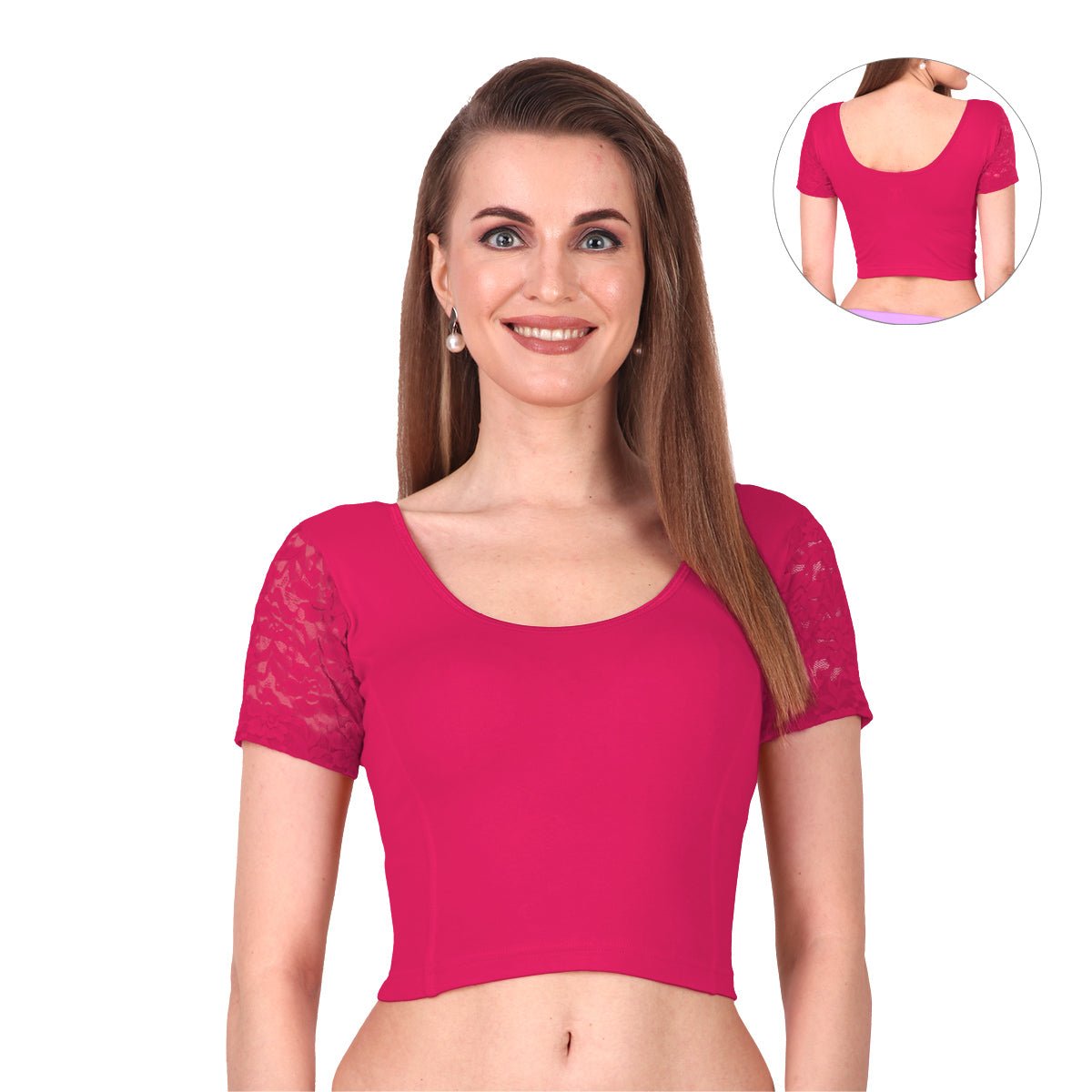Trendy Stretchable Net Blouse Design