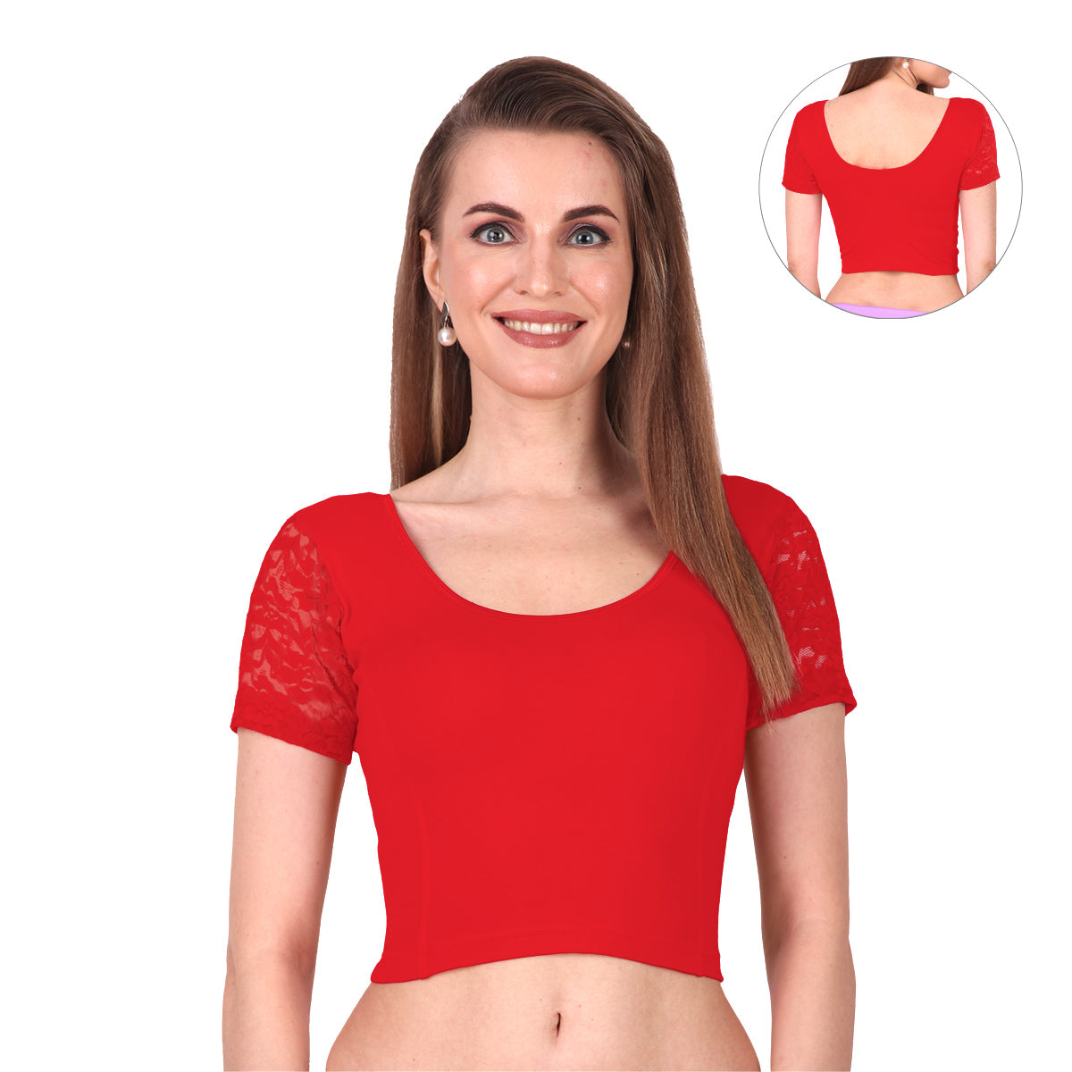 Trendy Stretchable Net Blouse Design