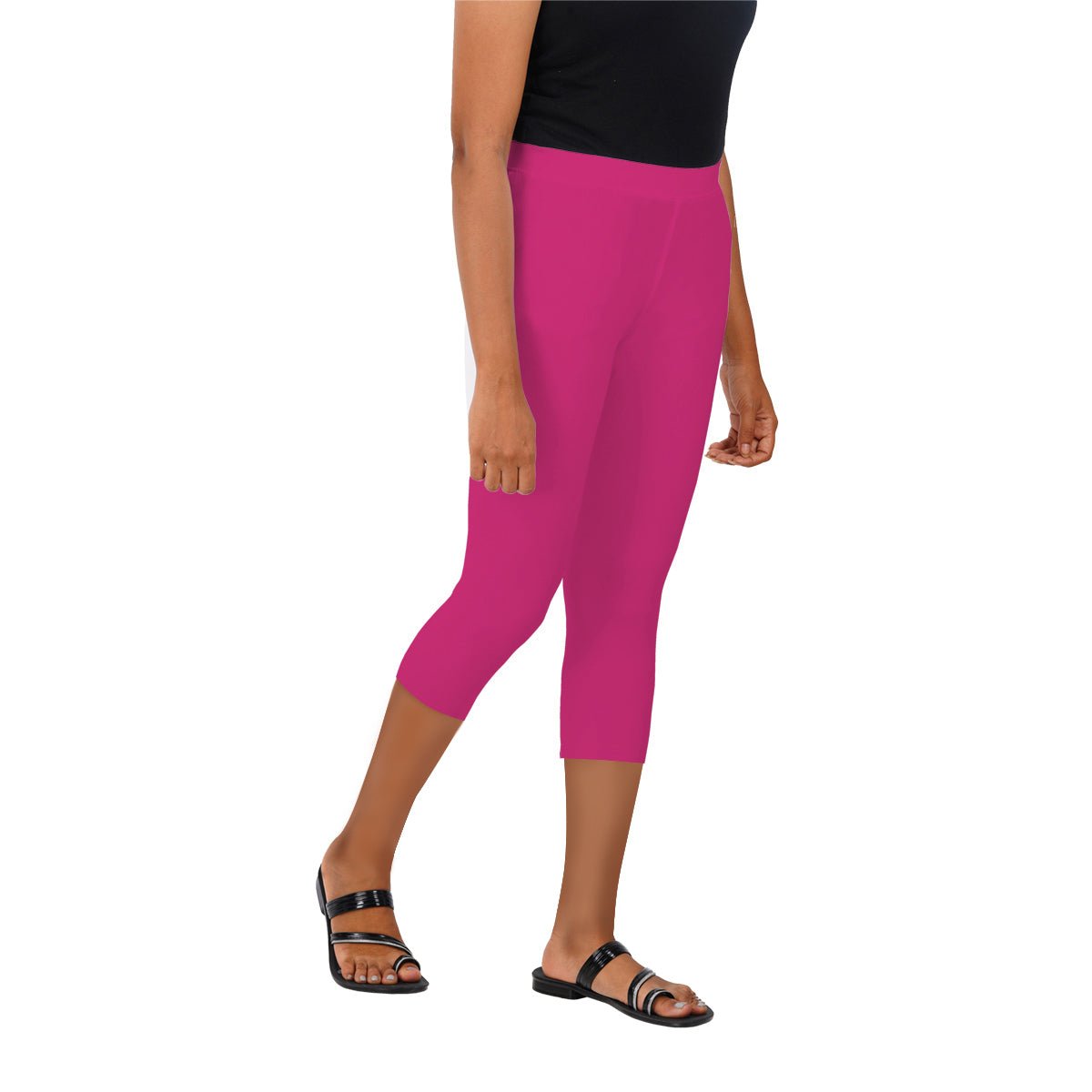 Women's Compression Capris Super High Waist - Black