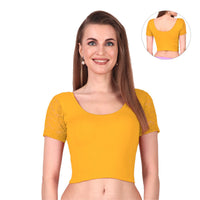 Trendy Stretchable Net Blouse Design