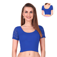 Trendy Stretchable Net Blouse Design
