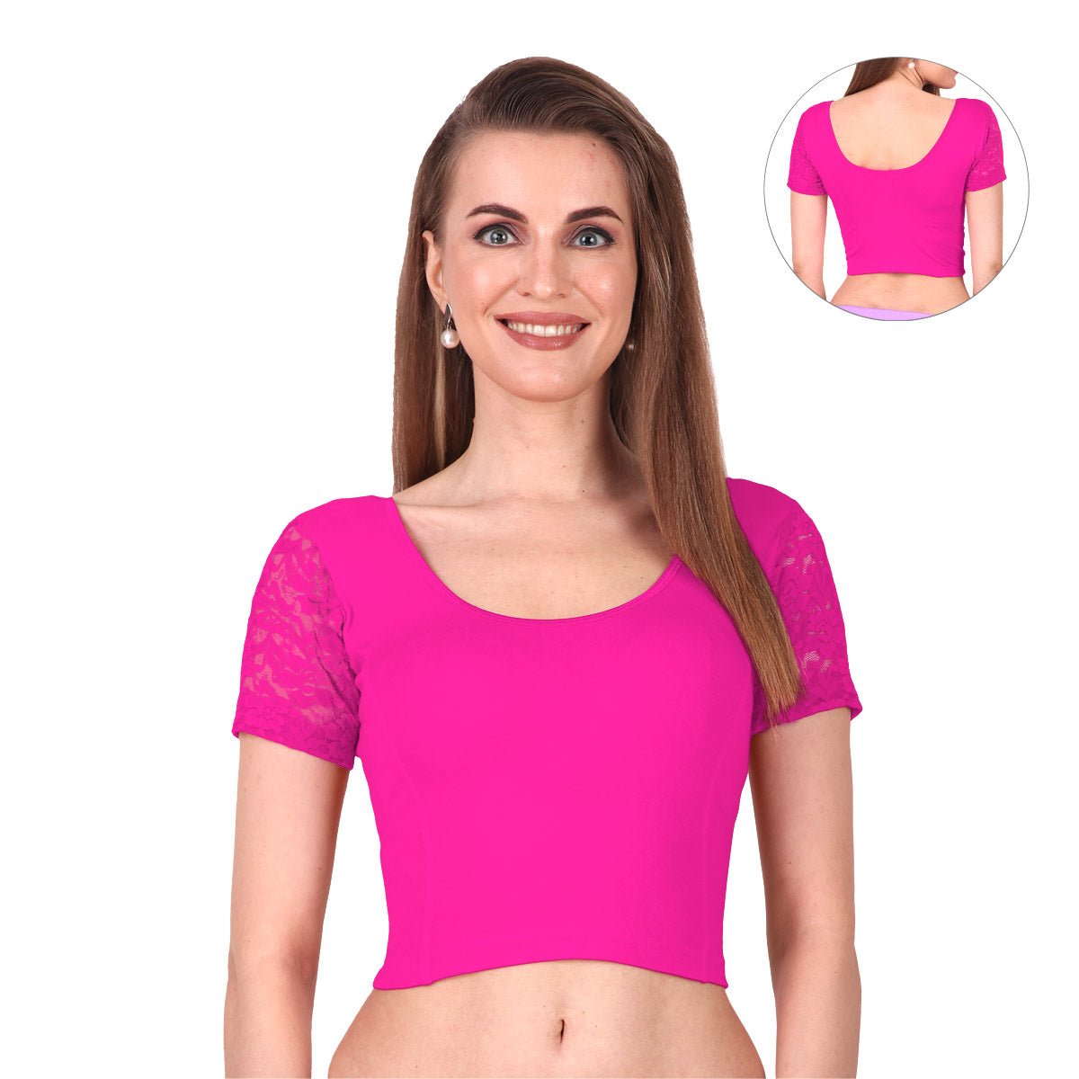 Trendy Stretchable Net Blouse Design