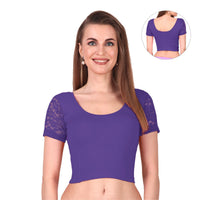 Trendy Stretchable Net Blouse Design