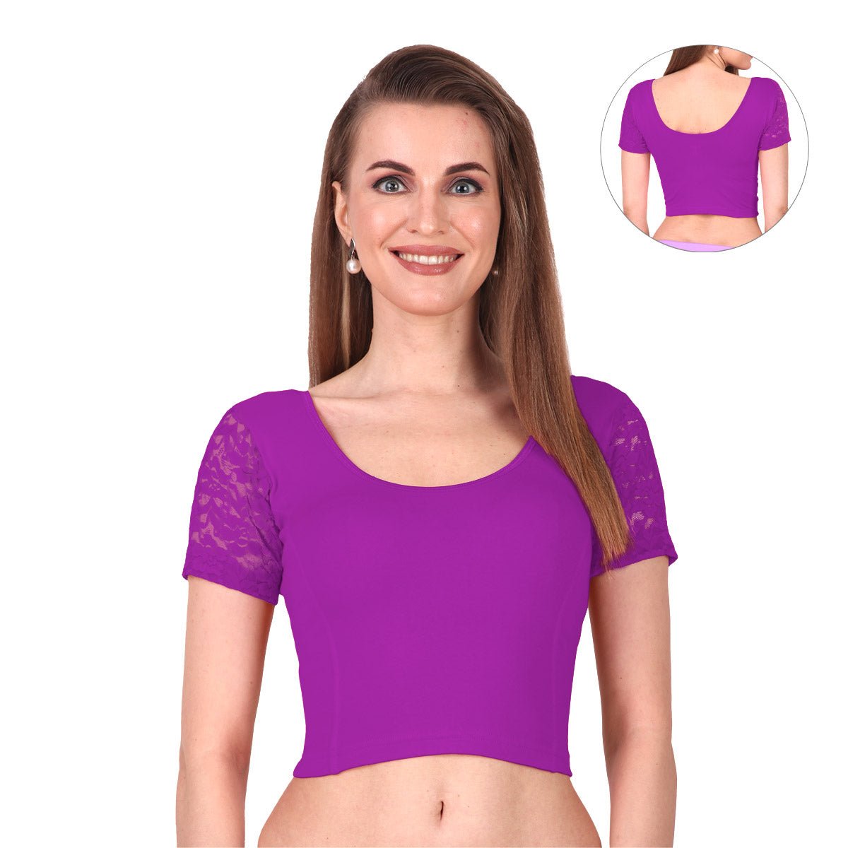 Trendy Stretchable Net Blouse Design