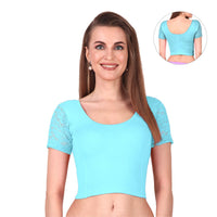 Trendy Stretchable Net Blouse Design