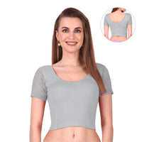 Trendy Stretchable Net Blouse Design