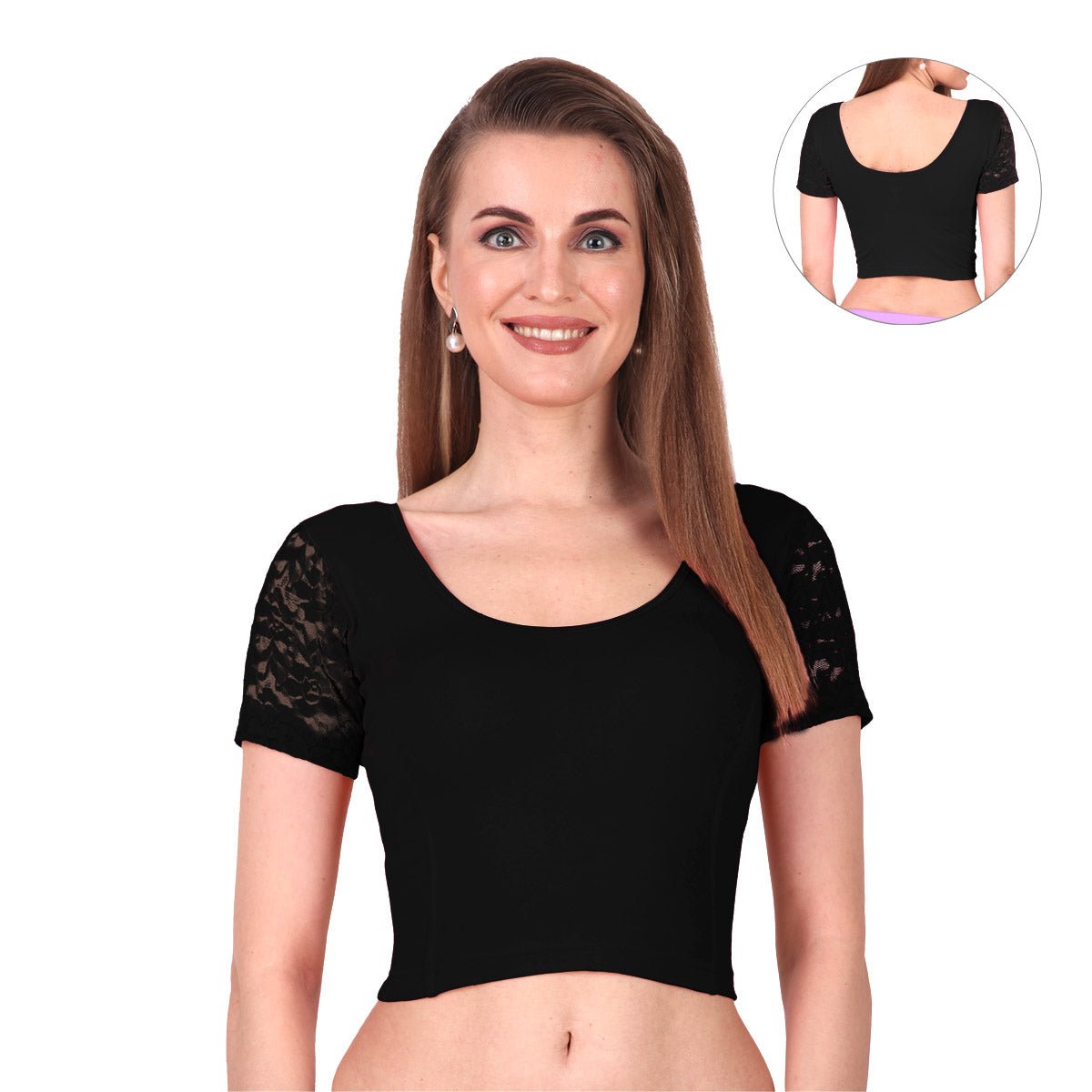 Trendy Stretchable Net Blouse Design
