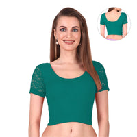 Trendy Stretchable Net Blouse Design