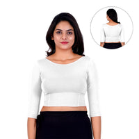 Women's Boat Neck Long Sleeve blouse in Cotton: Latest Designs