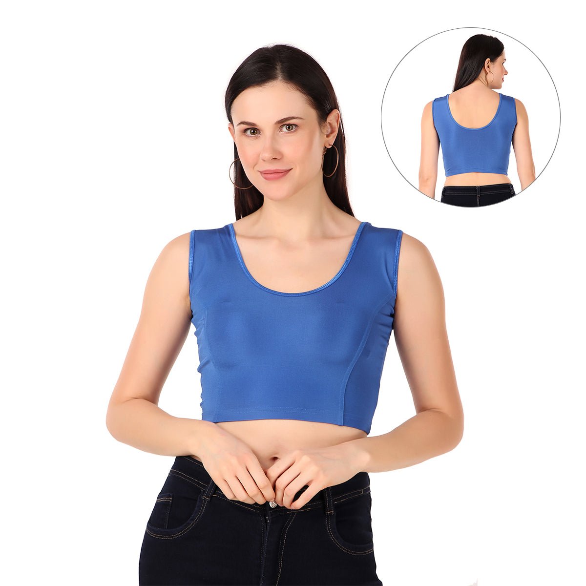 Stylish Sleeveless Blouse Design