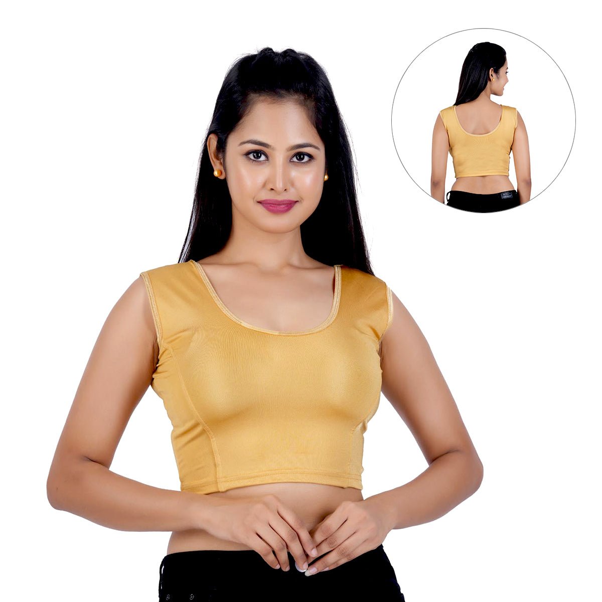 Stylish Sleeveless Blouse Design