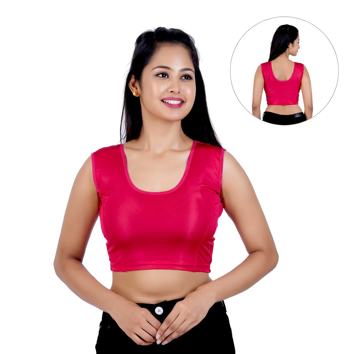 Stylish Sleeveless Blouse Design