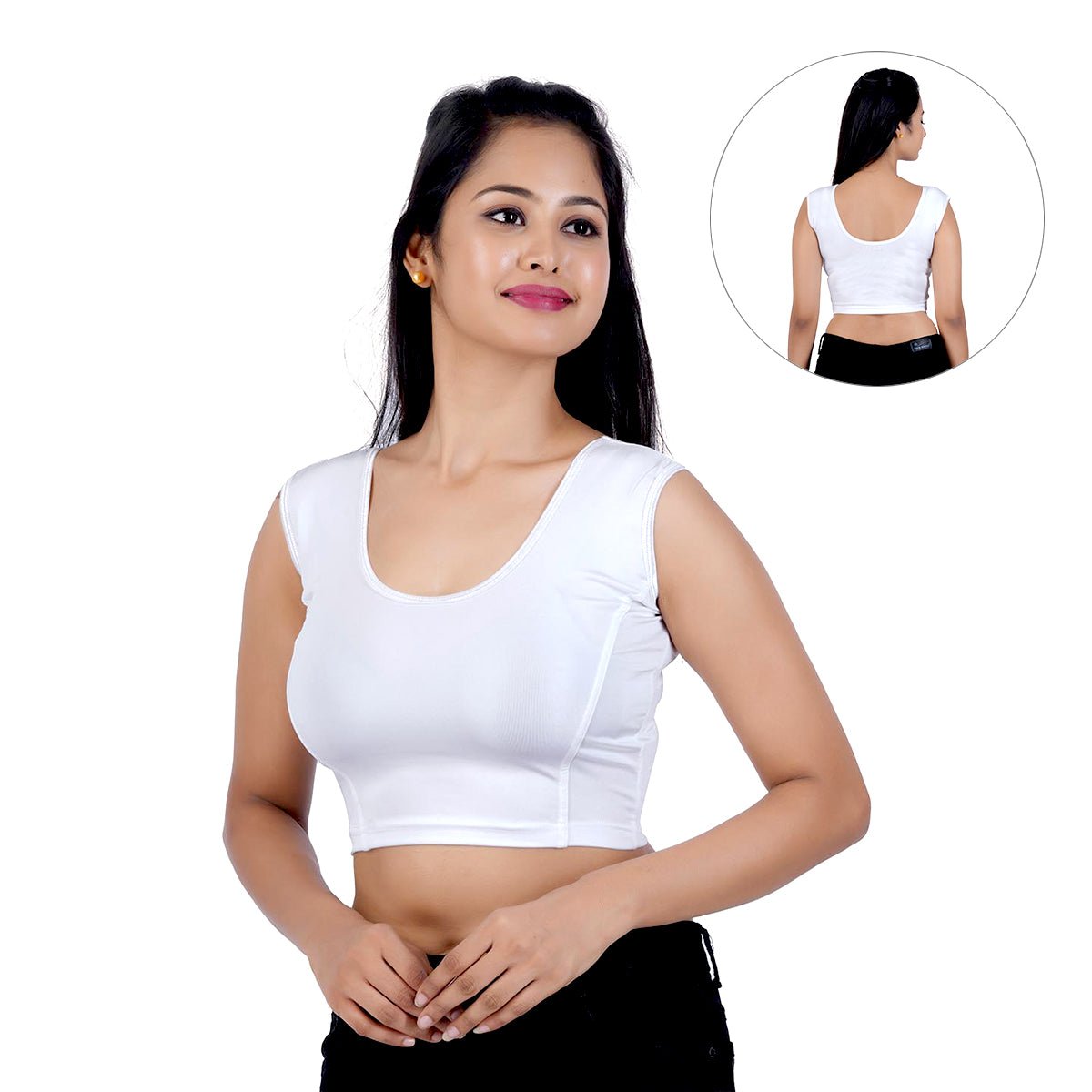 Stylish Sleeveless Blouse Design